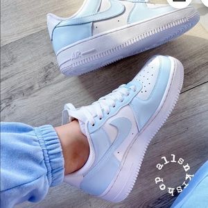 Baby Blue Nike Air Force 1 Low